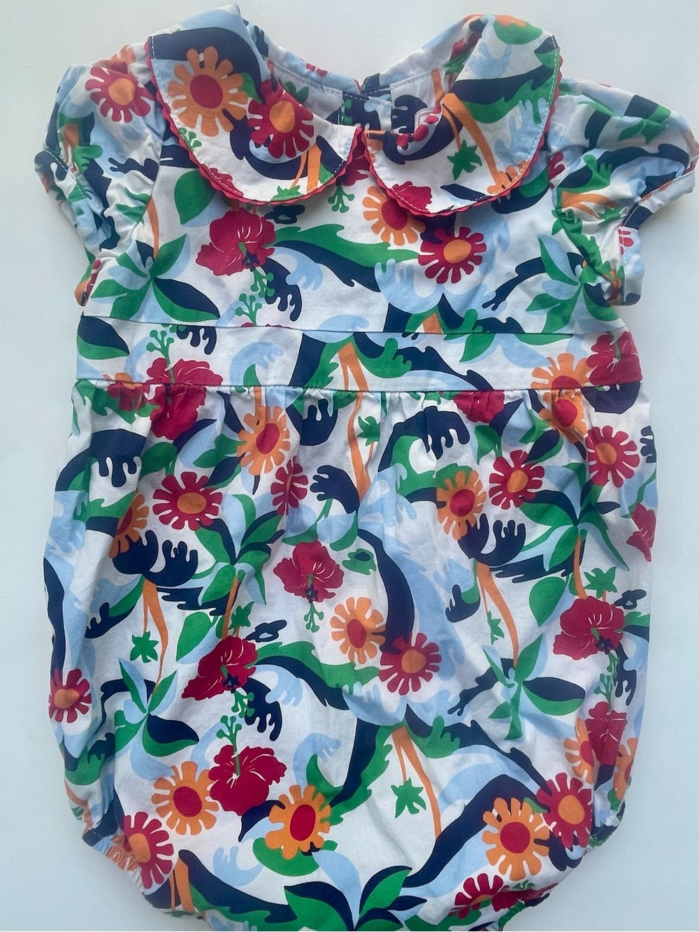 Classic Prep Juniper Bubble Romper 12-18M — Olina Print